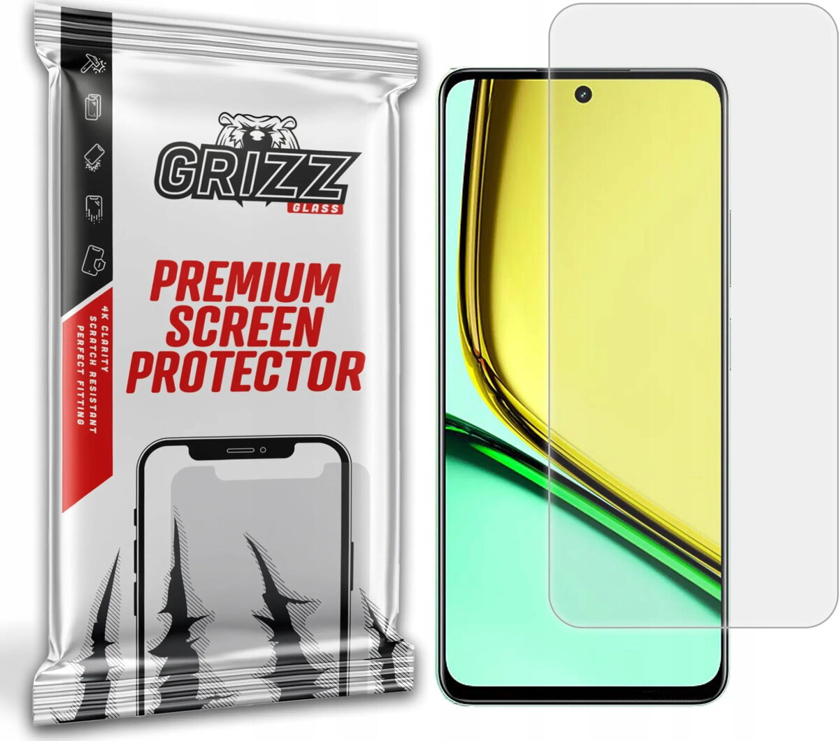 Ekrāna aizsargs GrizzGlass PaperScreen priekš Realme