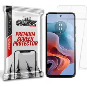 Screen protector GrizzGlass HybridGlass for Motorola Moto G34 — hybrid tempered protective film