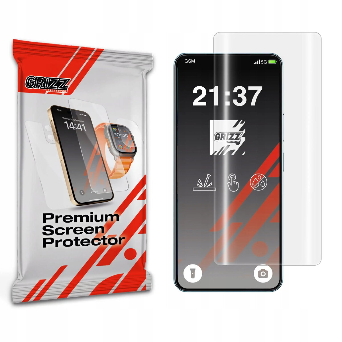 Aizsargplēve GrizzGlass Hydrofilm (hidrogēla) priekš Vivo