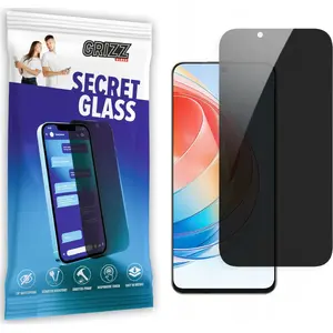 GrizzGlass privacy tempered glass screen protector for Honor X40i — SecretGlass (GRZ5423)