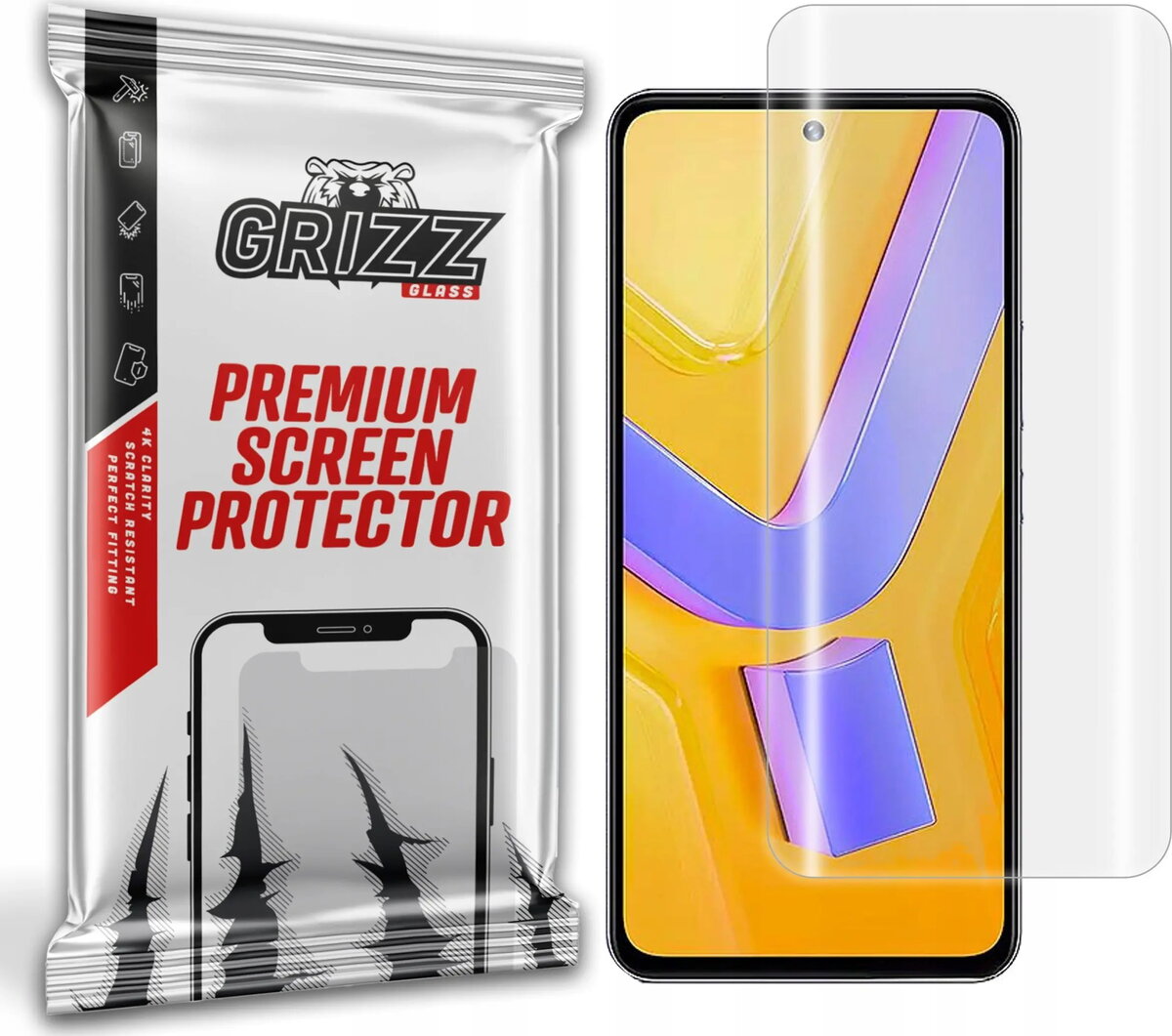 Ekrāna aizsargplēve GrizzGlass Hydrofilm (hidrogēls) priekš