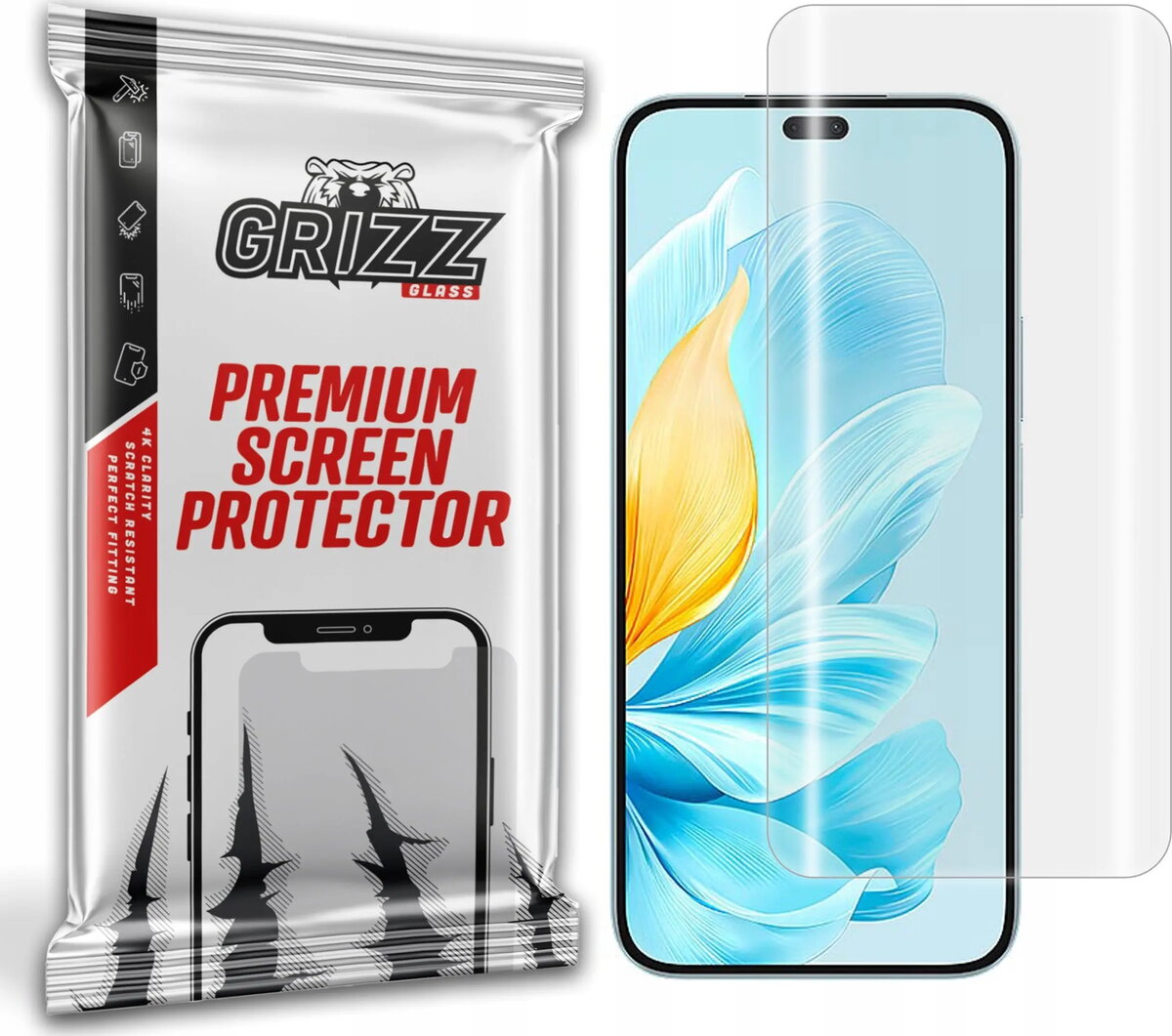 Hidrogēla plēve GrizzGlass Hydrofilm priekš Honor