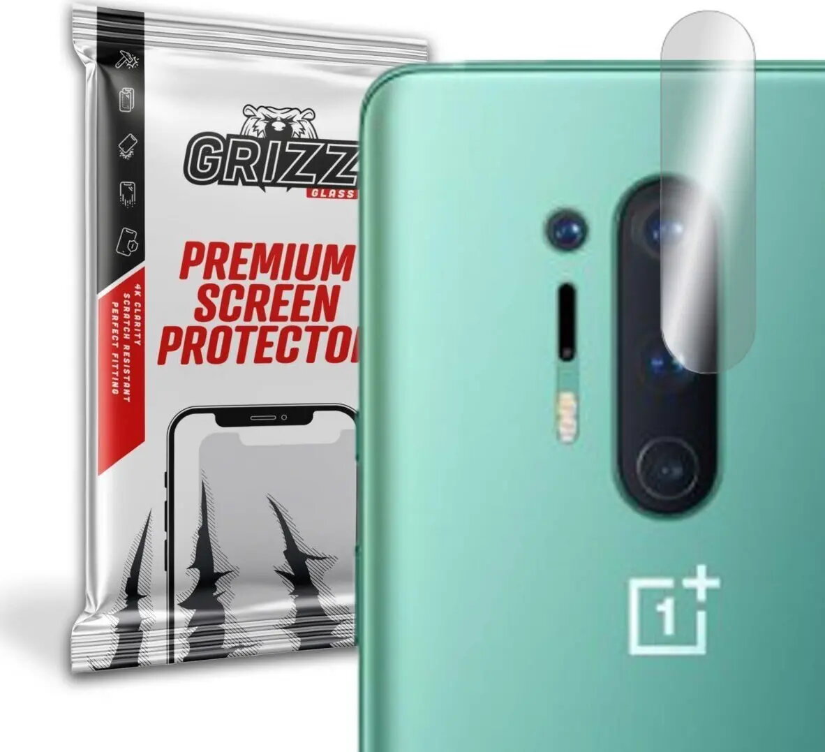 Hibrīdais aizsargstikls kameras GrizzGlass priekš OnePlus