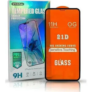 Tempered Full-Glue 21D Screen Protector for NOK G50 — black