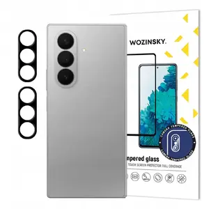Wozinsky Full Camera Glass protective lens cover for Samsung Galaxy Z Fold 7, black, set of 2