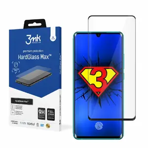 Templēts stikls 3MK priekš Xiaomi Mi Note 10 — HardGlass Max FP (melns)