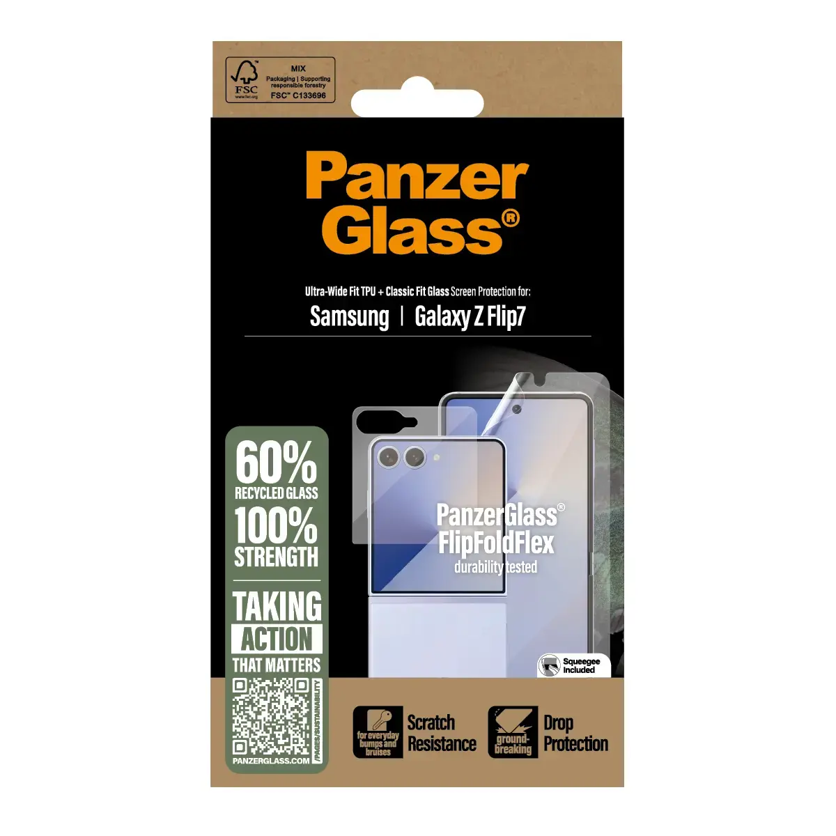 PanzerGlass FlipFoldFlex 2-in-1 Classic Fit + Ultra-Wide TPU Photo 3