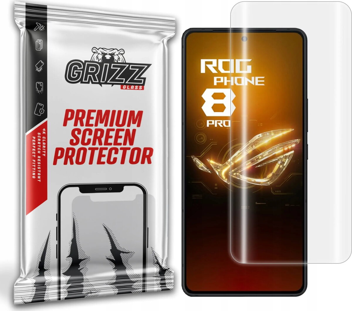 GrizzGlass Hydrofilm hidroželē ekrāna aizsargplēve Asus