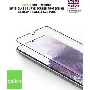 Screen protection film Belkin ScreenForce Curve for Samsung Galaxy S20+ — curved edge protector