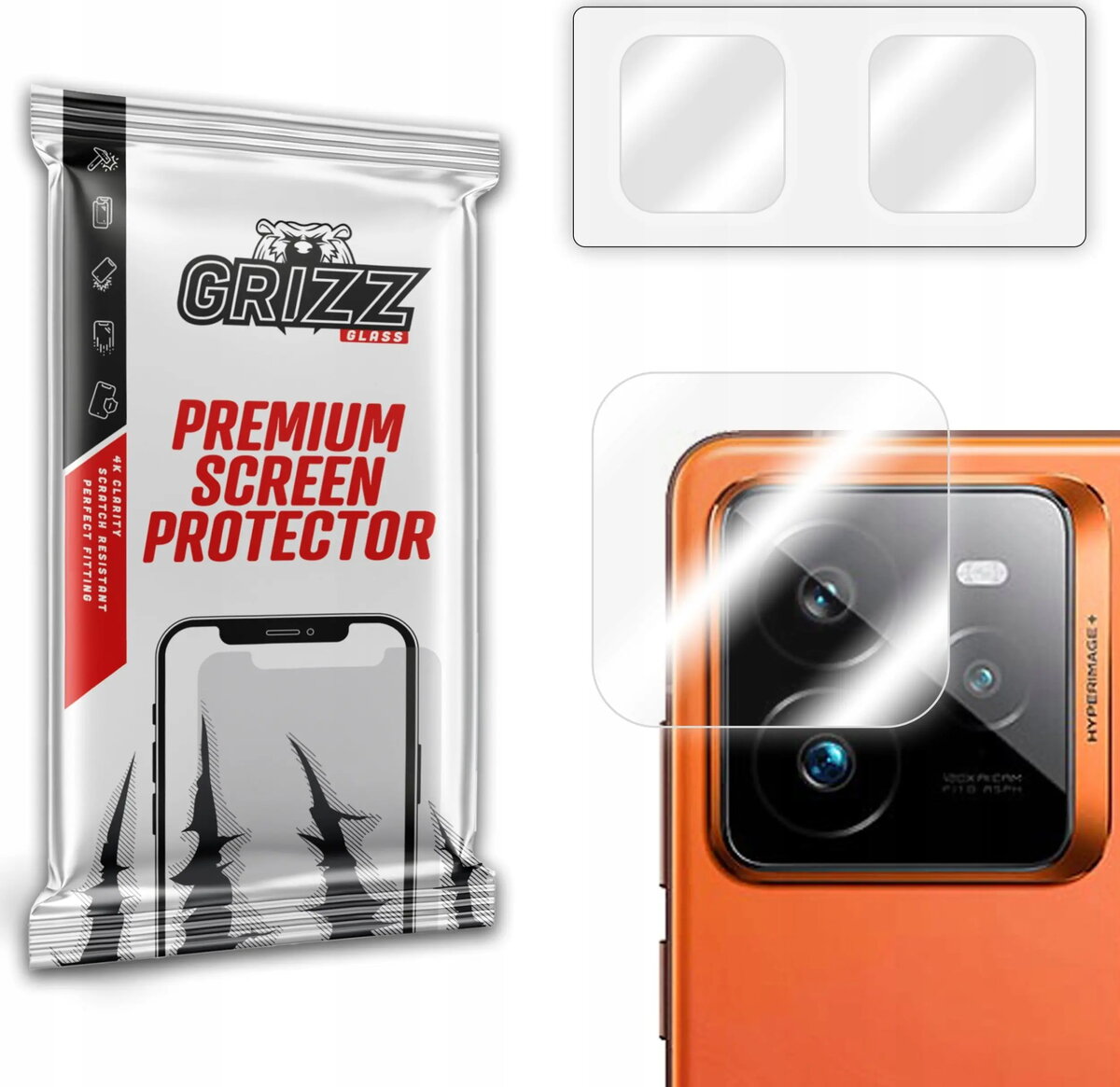 Kameras aizsargstikls GrizzGlass HybridGlass priekš Realme