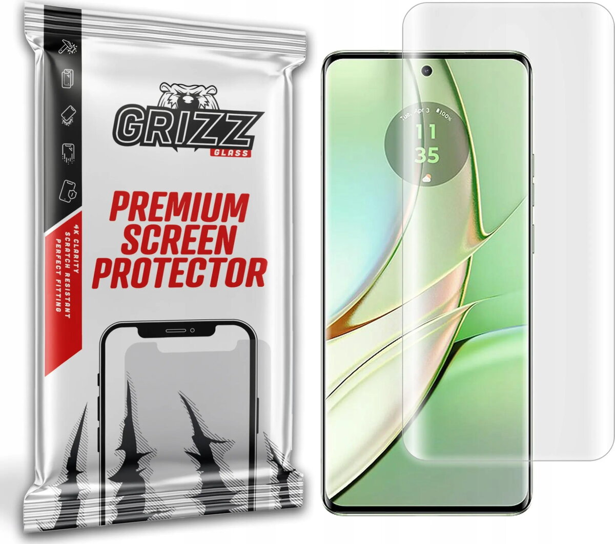 Ekrāna aizsargplēve GrizzGlass Hydrofilm priekš Motorola