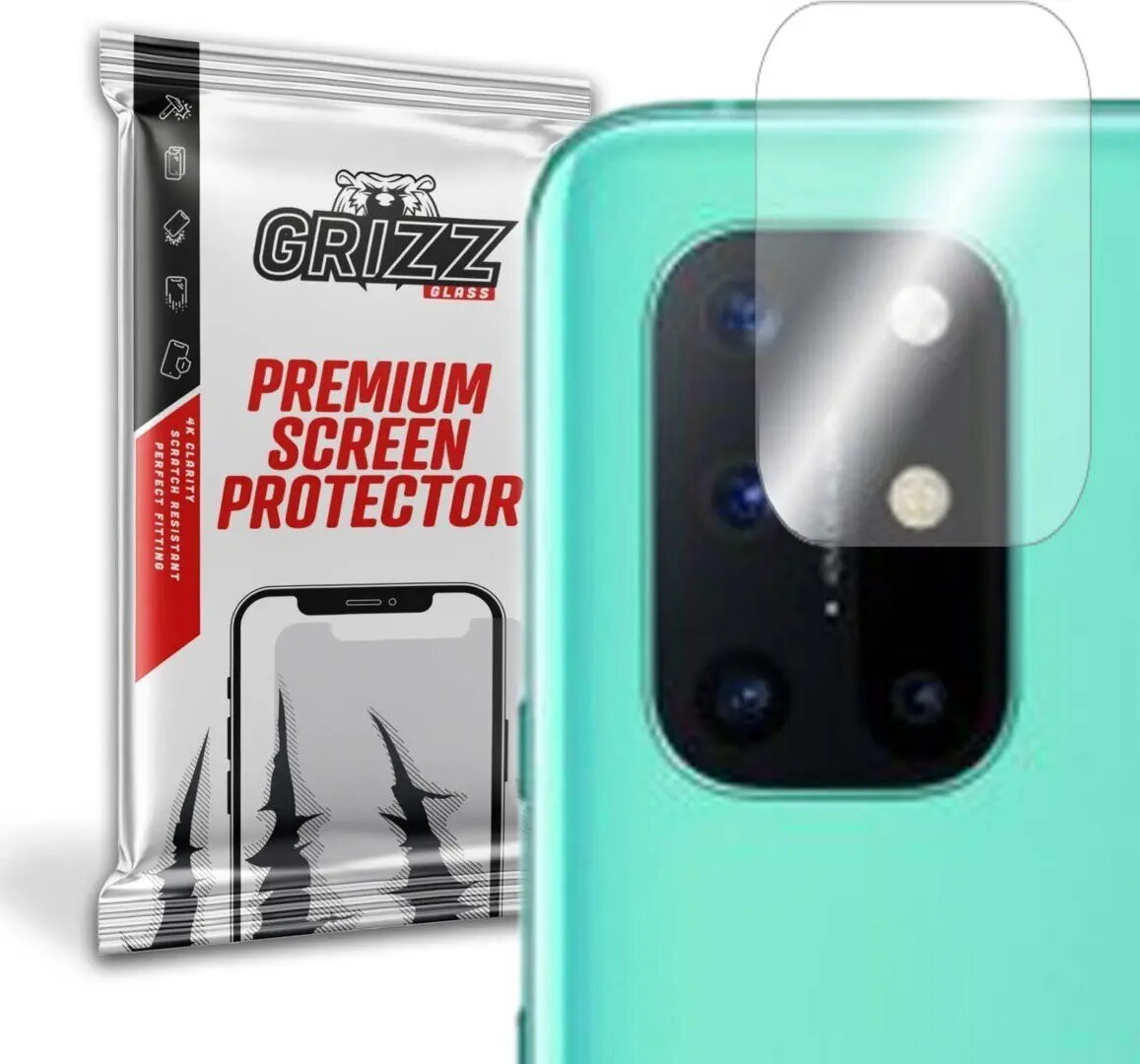 GrizzGlass hibrīdais kameru aizsargstikls OnePlus 8T