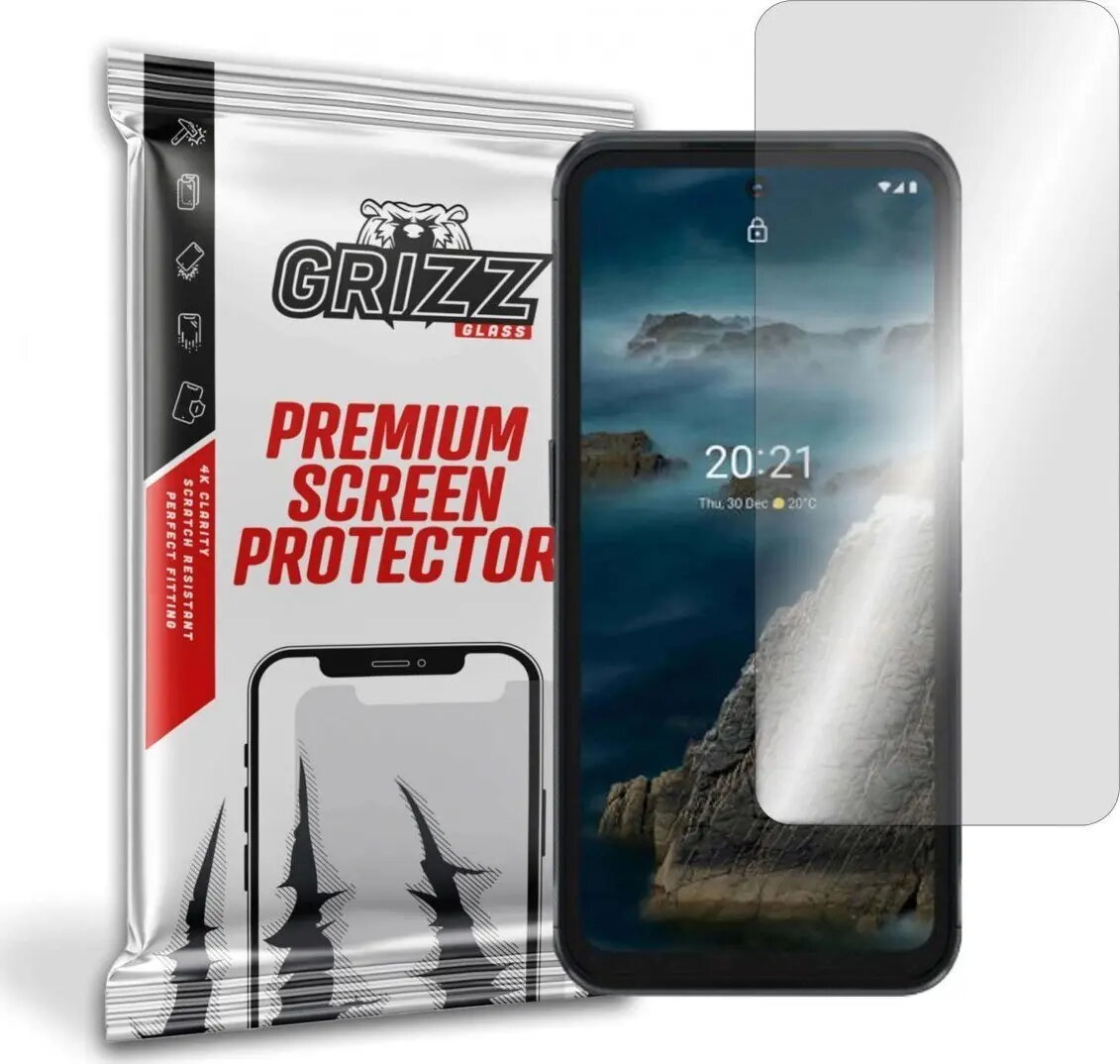 Hibrīda aizsargstikls GrizzGlass priekš Nokia XR20