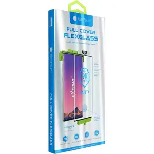 Tempered hybrid glass screen protector Bestsuit Flexible 5D Full Glue for Samsung Galaxy S23 Ultra black — Hot Bending, fingerprint reader compatible