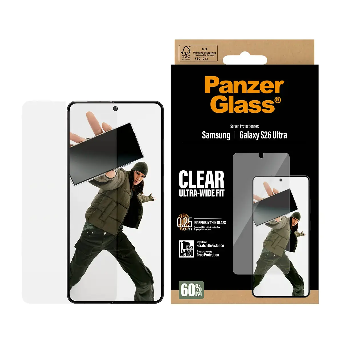 PanzerGlass aizsargstikls priekš Samsung Galaxy S26 Ultra Photo 2