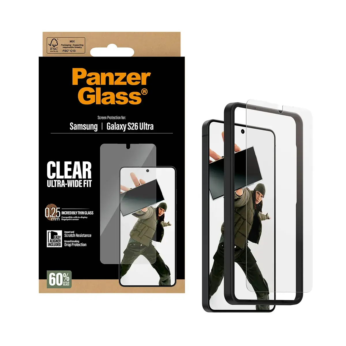 PanzerGlass aizsargstikls priekš Samsung Galaxy S26 Ultra Photo 5