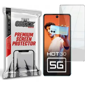Защитное стекло GrizzGlass HybridGlass для Infinix Hot 30 5G — гибридное закалённое стекло