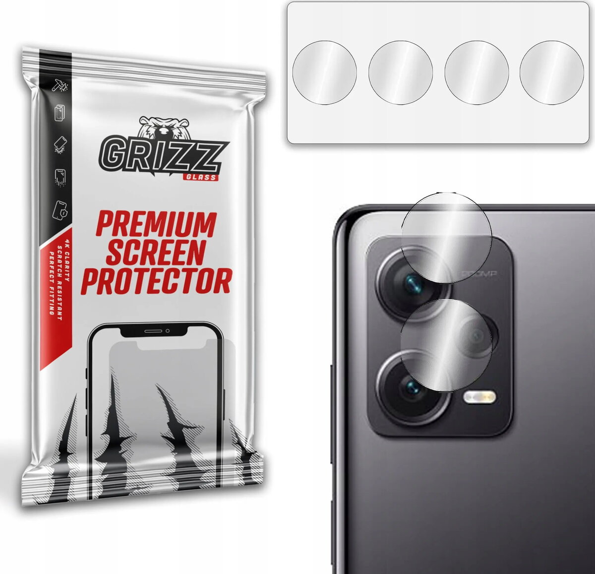 Kamera aizsargs GrizzGlass HybridGlass priekš Xiaomi