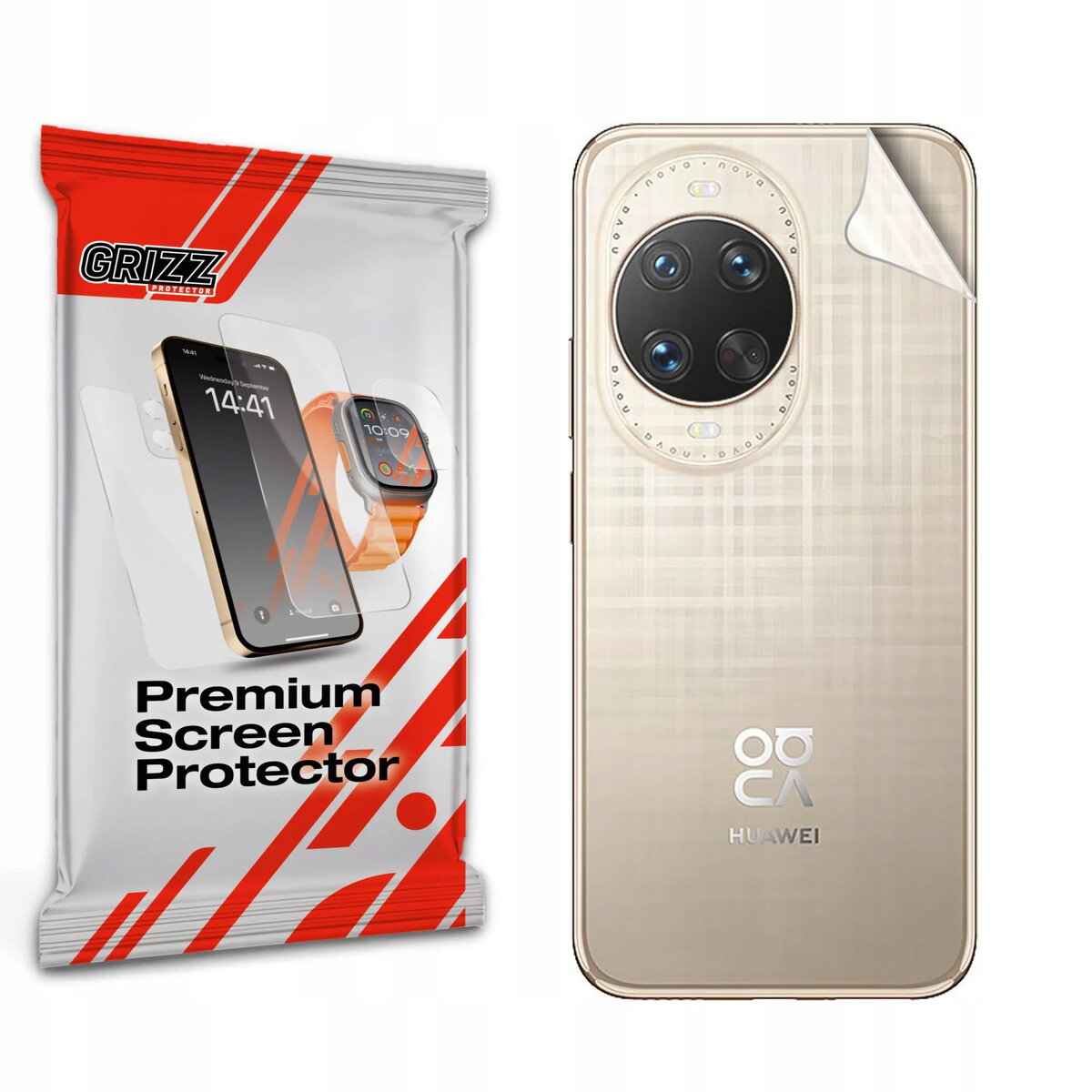 Aizmugurējā aizsargcine GrizzGlass SatinSkin priekš Huawei