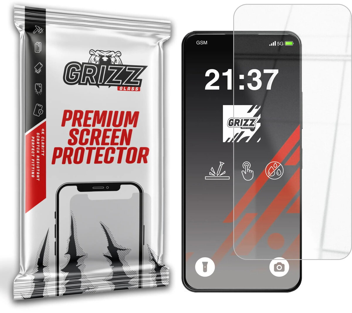 Aizsargstikls GrizzGlass HybridGlass priekš HMD Arc