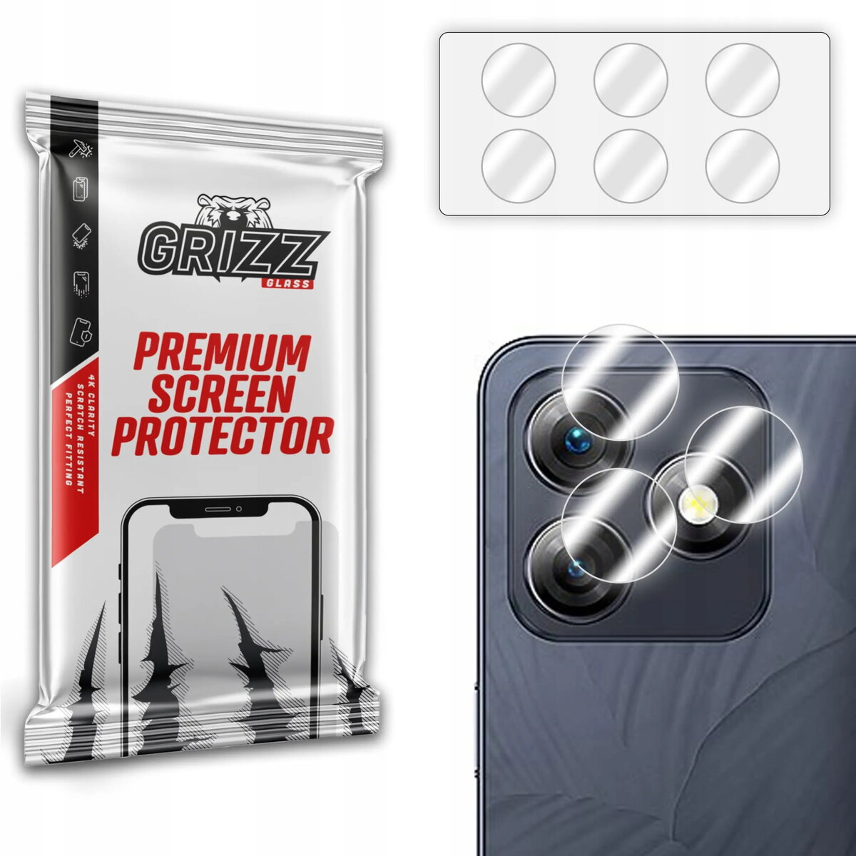 Kameras aizsargstikls GrizzGlass HybridGlass priekš Ulefone