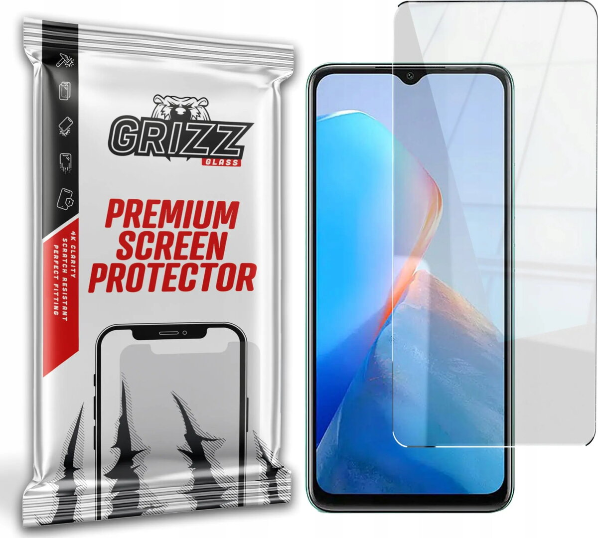Ekrāna aizsargs GrizzGlass HybridGlass priekš Infinix