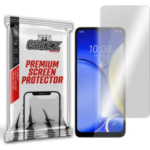 Гибридное защитное стекло GrizzGlass для HTC Wildfire E Plus (модель GRZ3631)