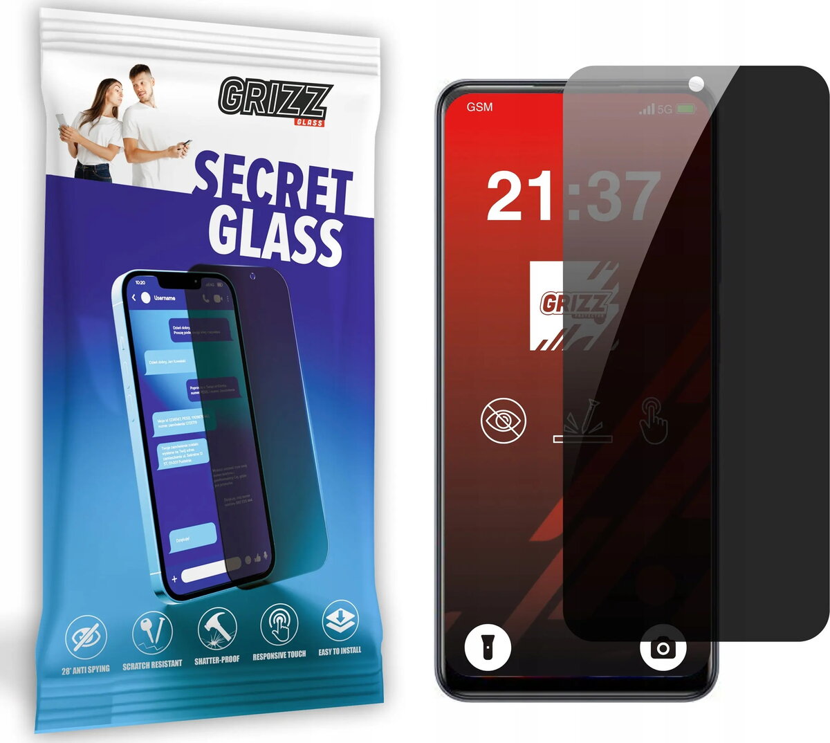 Privātuma rūdīts stikls GrizzGlass SecretGlass priekš