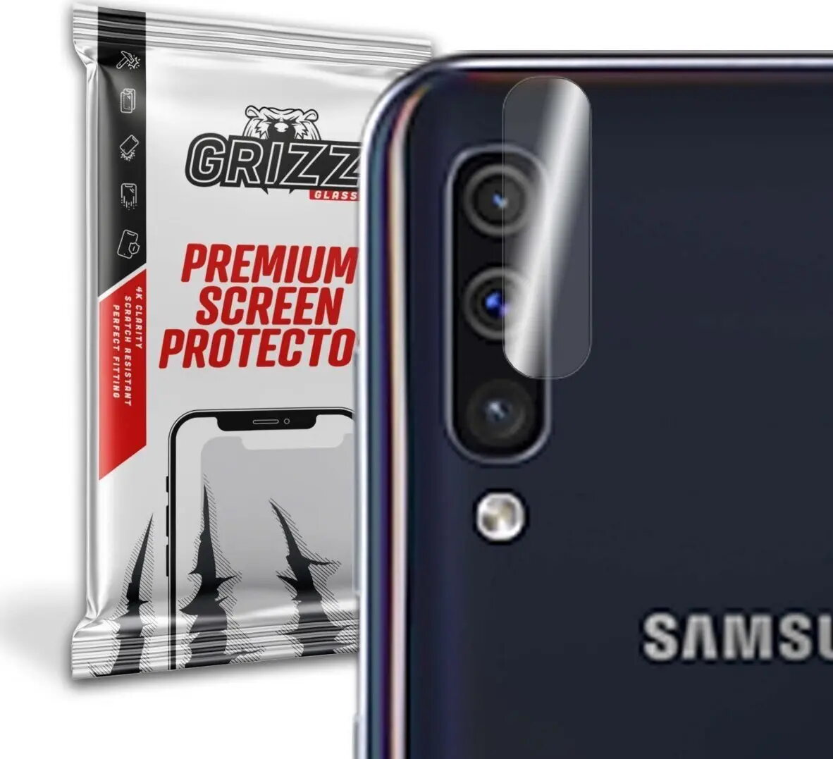 Hibrīda kameras aizsargs GrizzGlass priekš Samsung