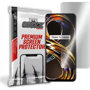 Matēta ekrāna aizsargplēve GrizzGlass priekš Realme 8i — rūdīts stikls, pretatspīduma pārklājums