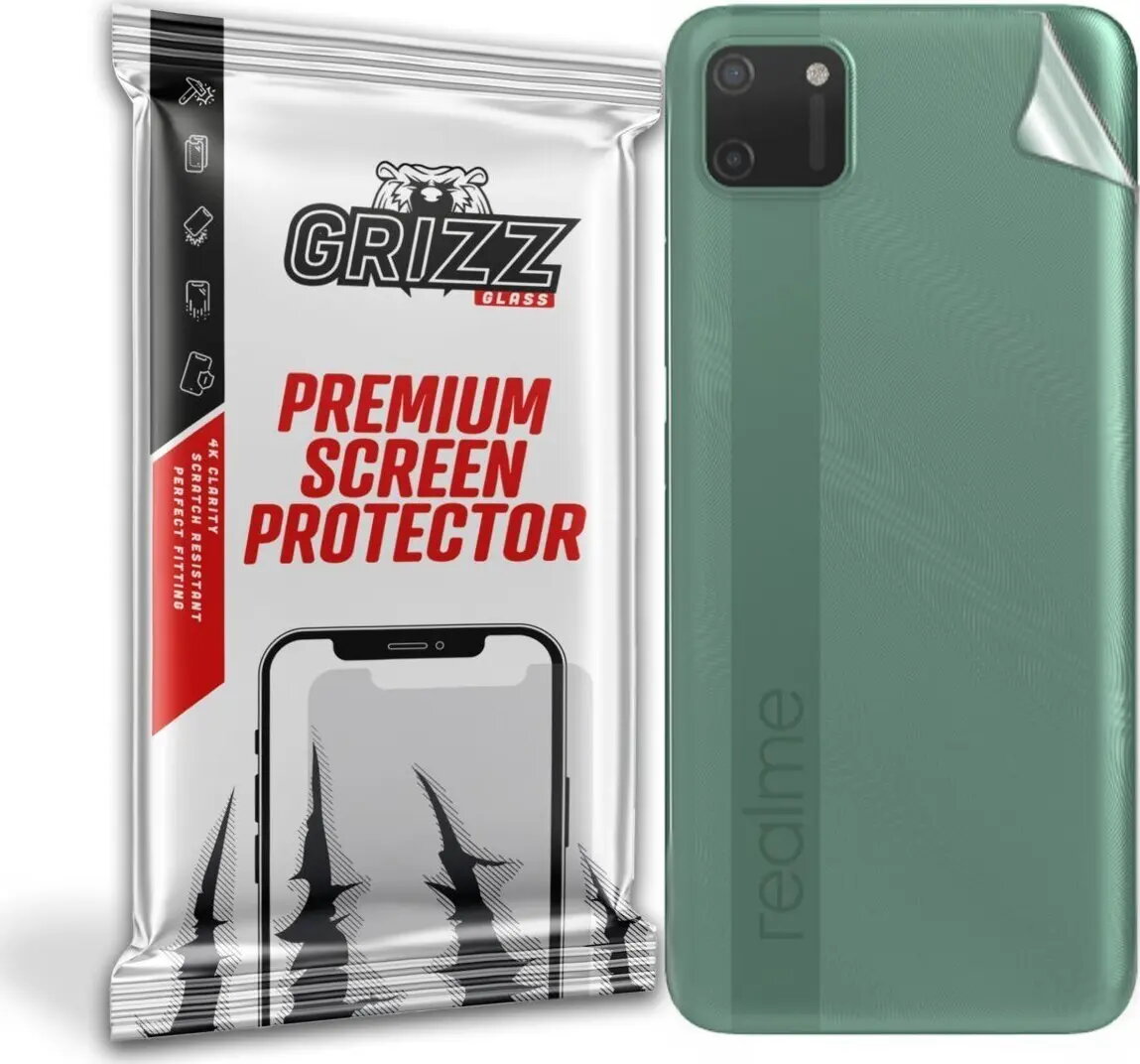 Aizmugures aizsargplēve GrizzGlass priekš Realme C11