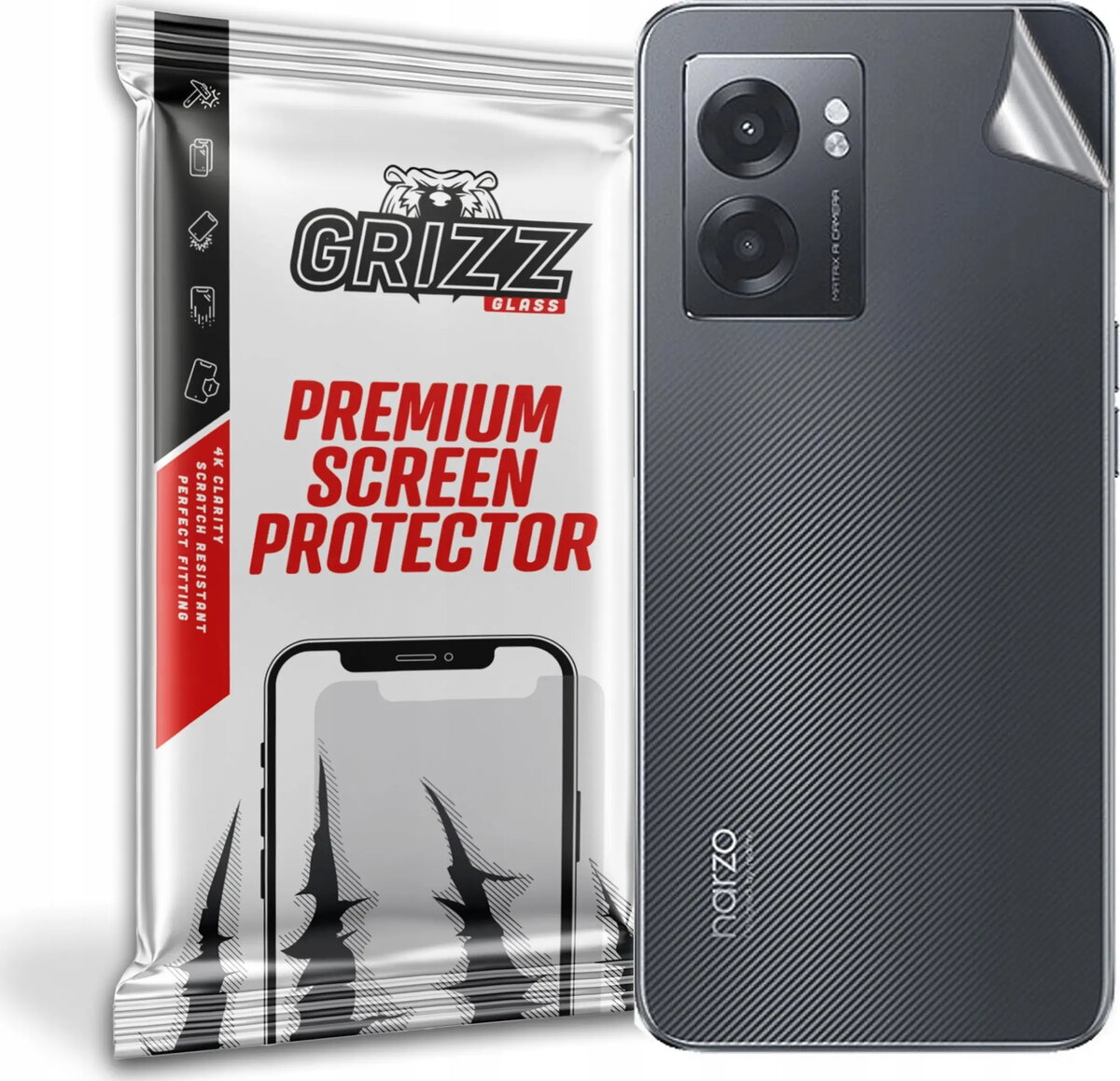 Aizsargstikls GrizzGlass priekš Realme Narzo 50