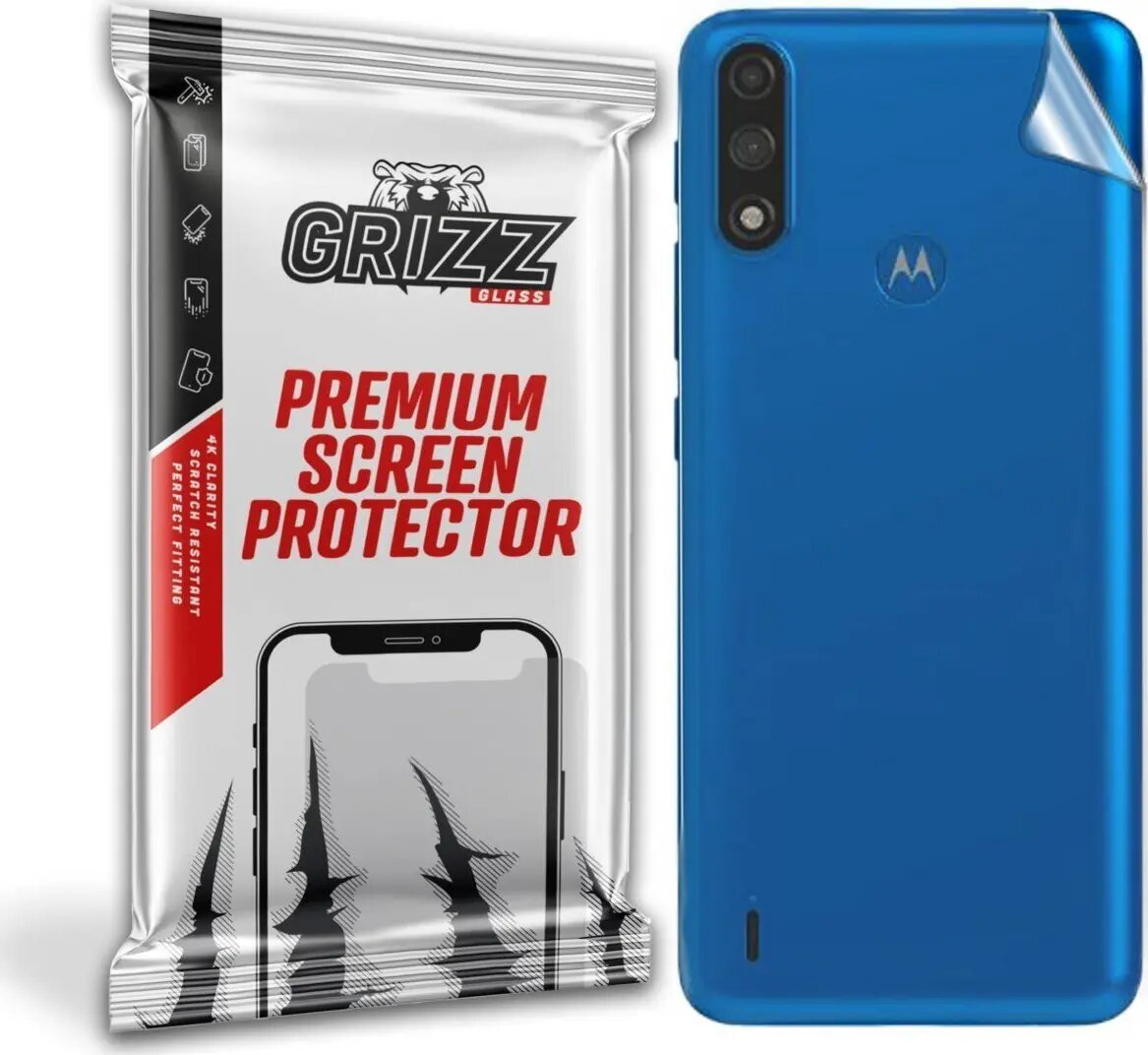 Aizmugures rūdīts aizsargstikls GrizzGlass priekš Motorola
