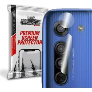 Hibrīdais aizsargstikliņš GrizzGlass kamerai Motorola Moto G8 (aizmugures kamera)