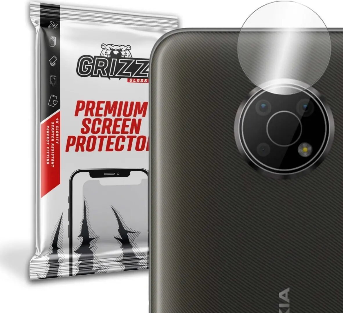 GrizzGlass hibrīdais aizsargstikls kameras objektīvam Nokia