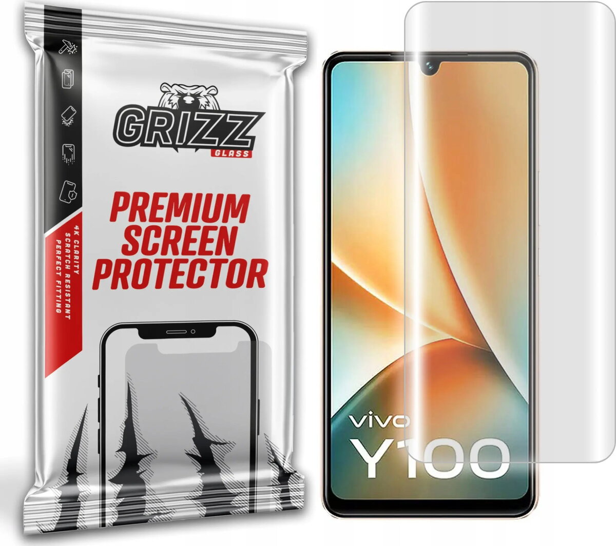 Ekrāna aizsargplēve GrizzGlass Hydrofilm priekš Vivo