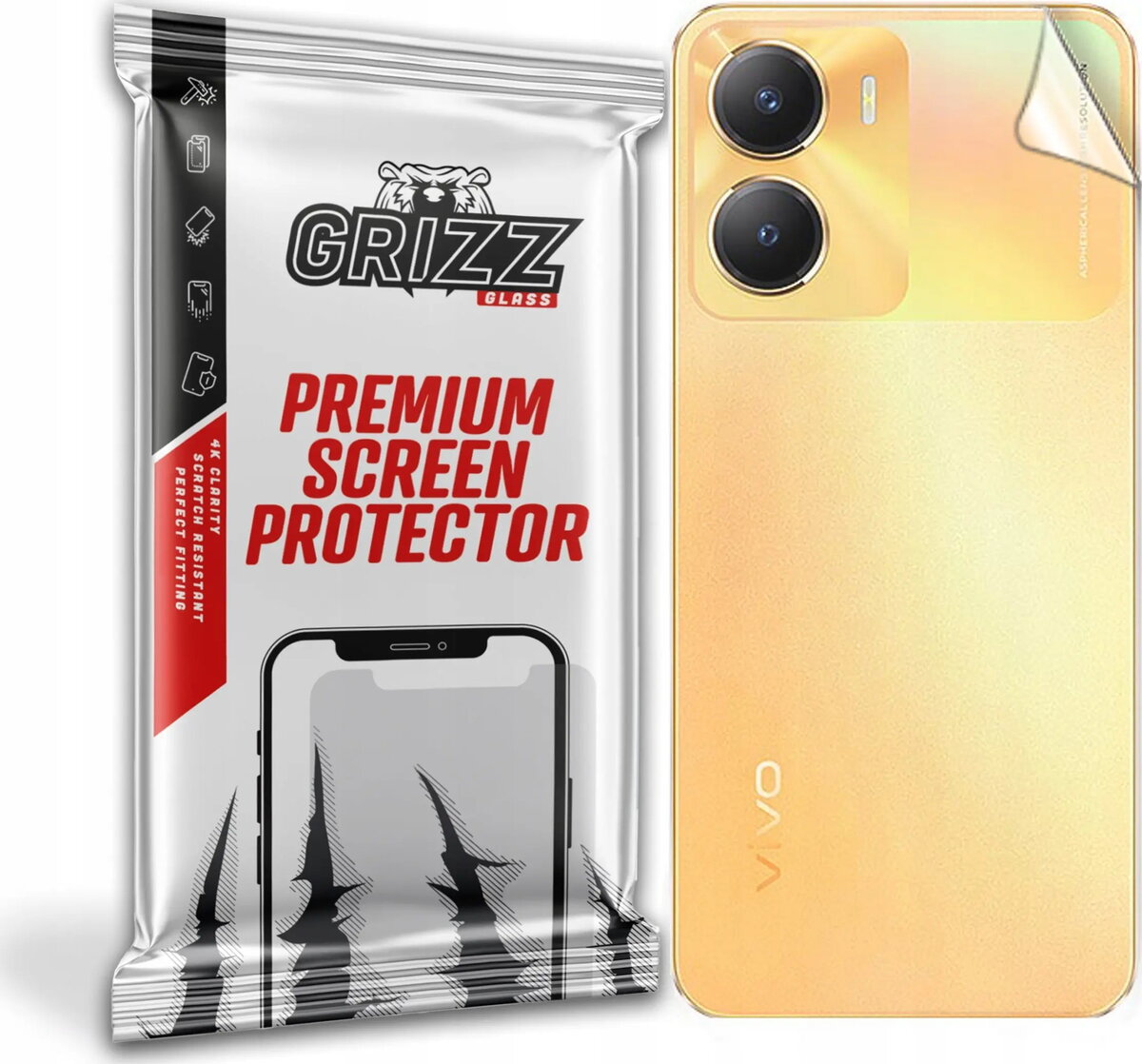 Aizsargplēve GrizzGlass SatinSkin priekš vivo Y56