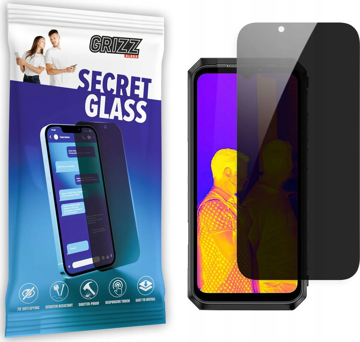 GrizzGlass SecretGlass matētais privātuma stikls priekš
