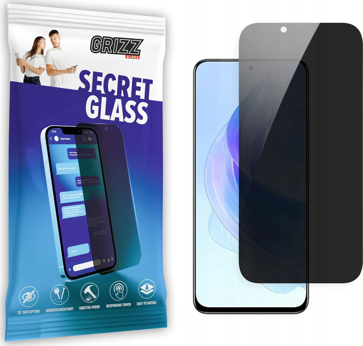 Aizsargstikls ar privātumu GrizzGlass SecretGlass priekš