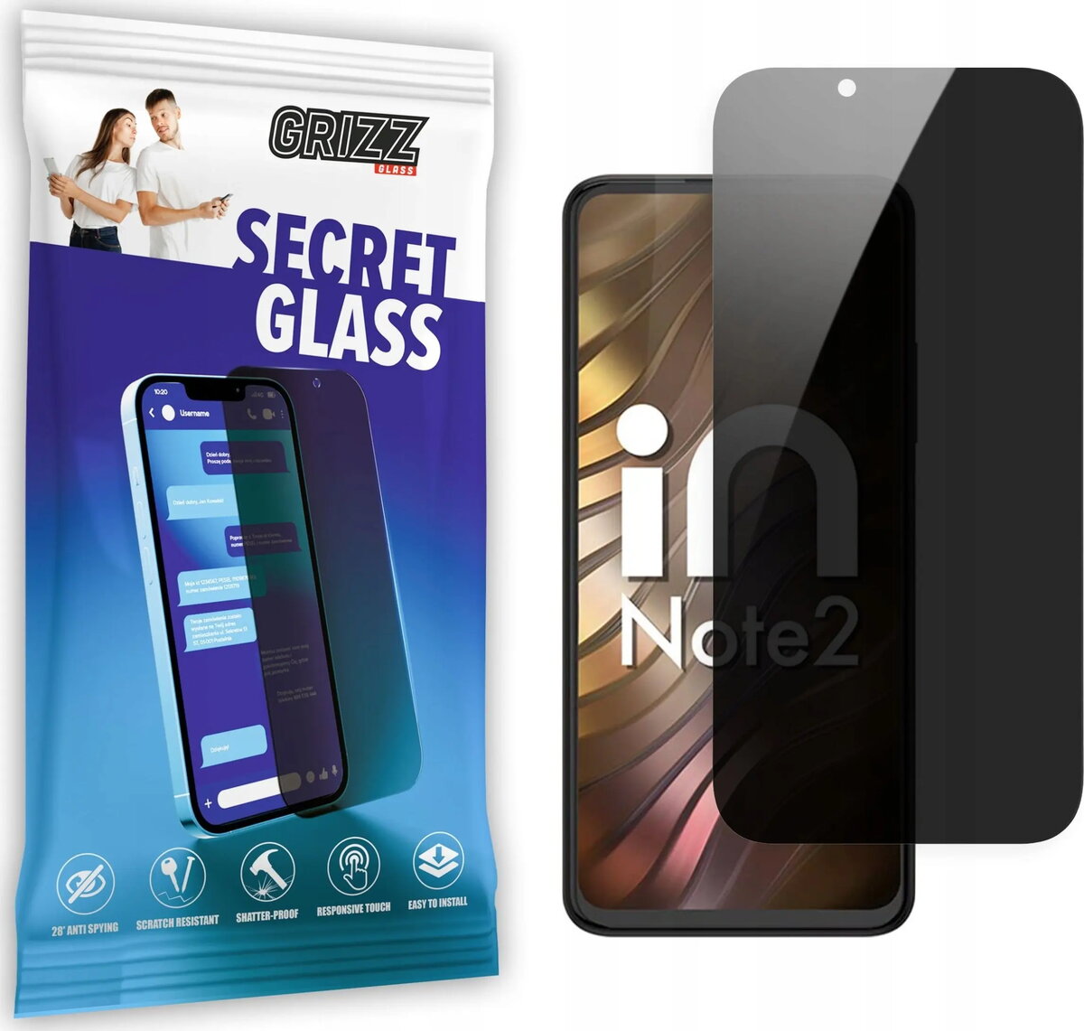 Aizsargstikls ar privātumu GrizzGlass SecretGlass priekš