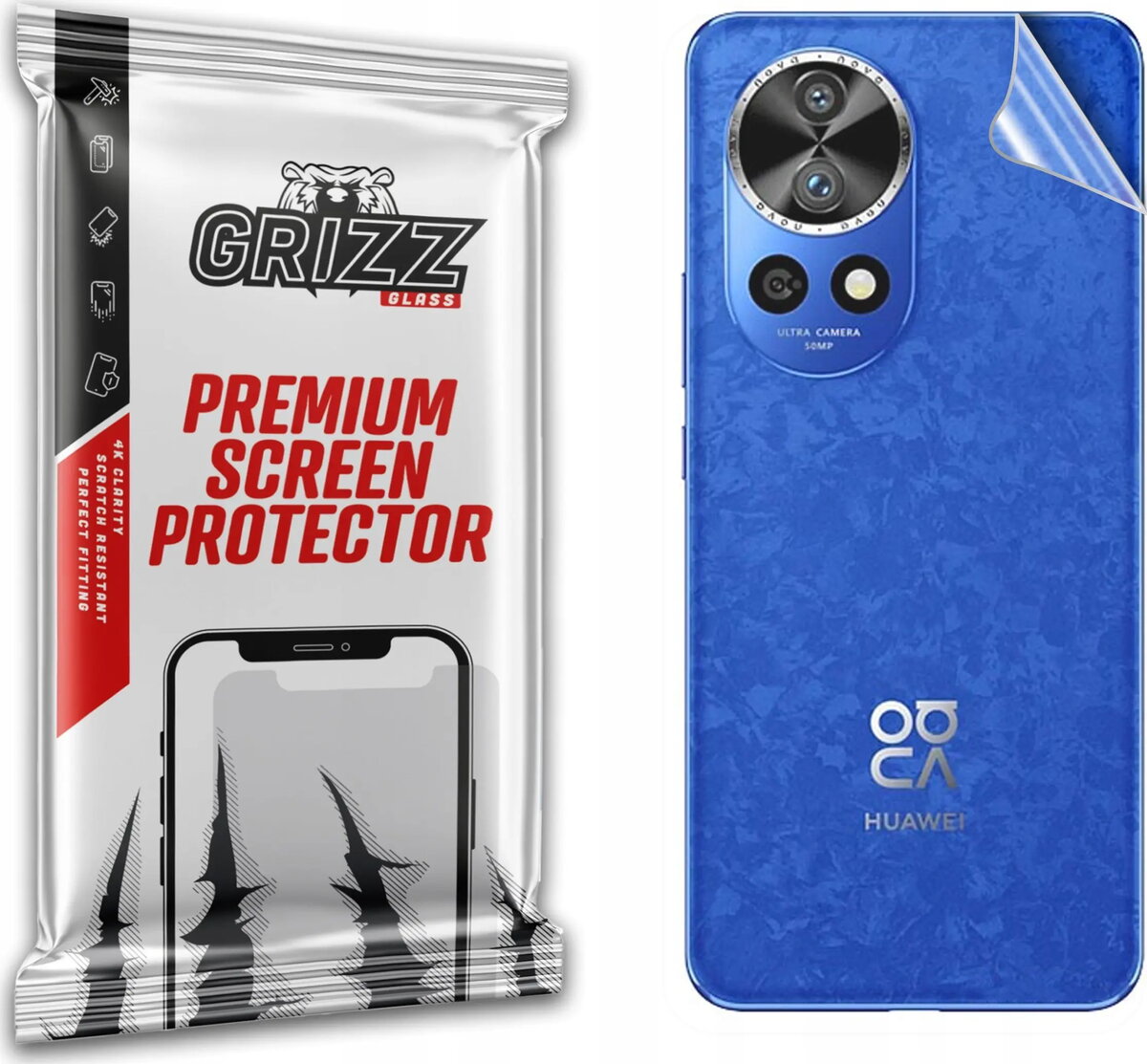 GrizzGlass SatinSkin stikla plēve aizmugurei —