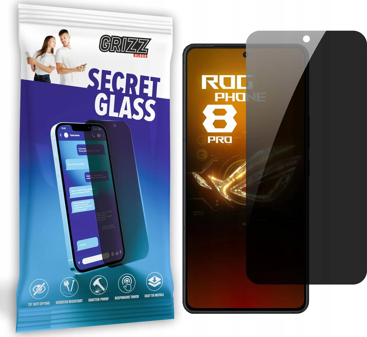 Privātuma rūdīts stikls GrizzGlass SecretGlass priekš