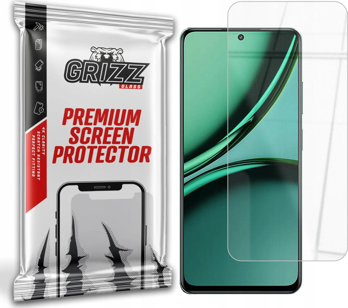 GrizzGlass hibrīdais ekrāna aizsargstikls Realme Narzo