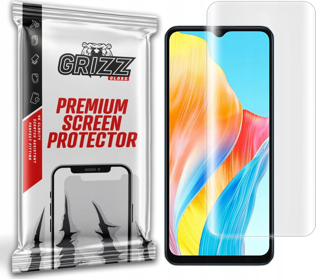 Ekrāna aizsargplēve GrizzGlass Hydrofilm priekš Oppo