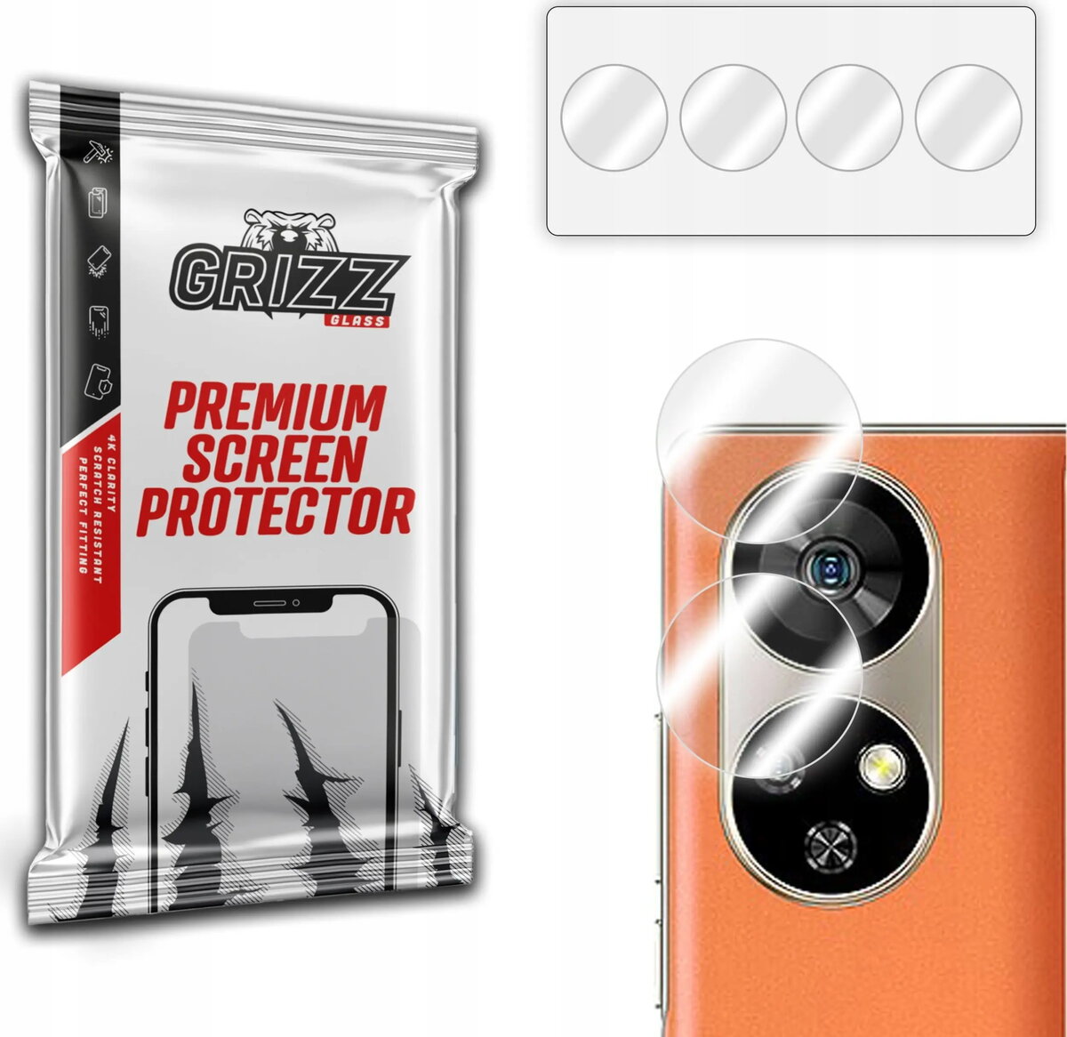 Kamera aizsargstikls GrizzGlass HybridGlass priekš Ulefone