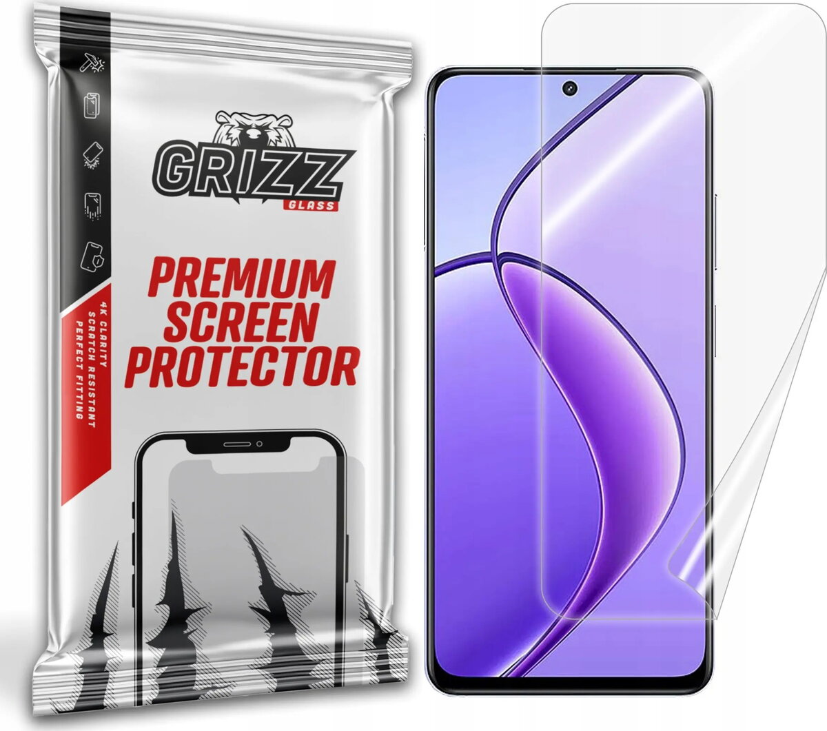 Ekrāna aizsargs GrizzGlass CeramicFilm priekš Realme