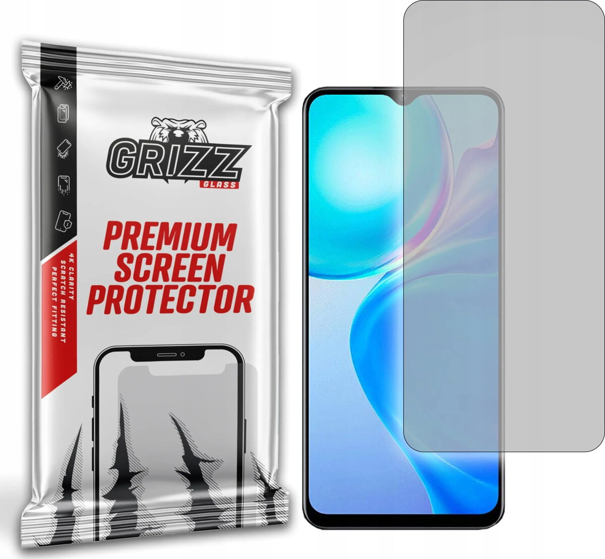 Matēta aizsargplēve GrizzGlass priekš Vivo Y73t