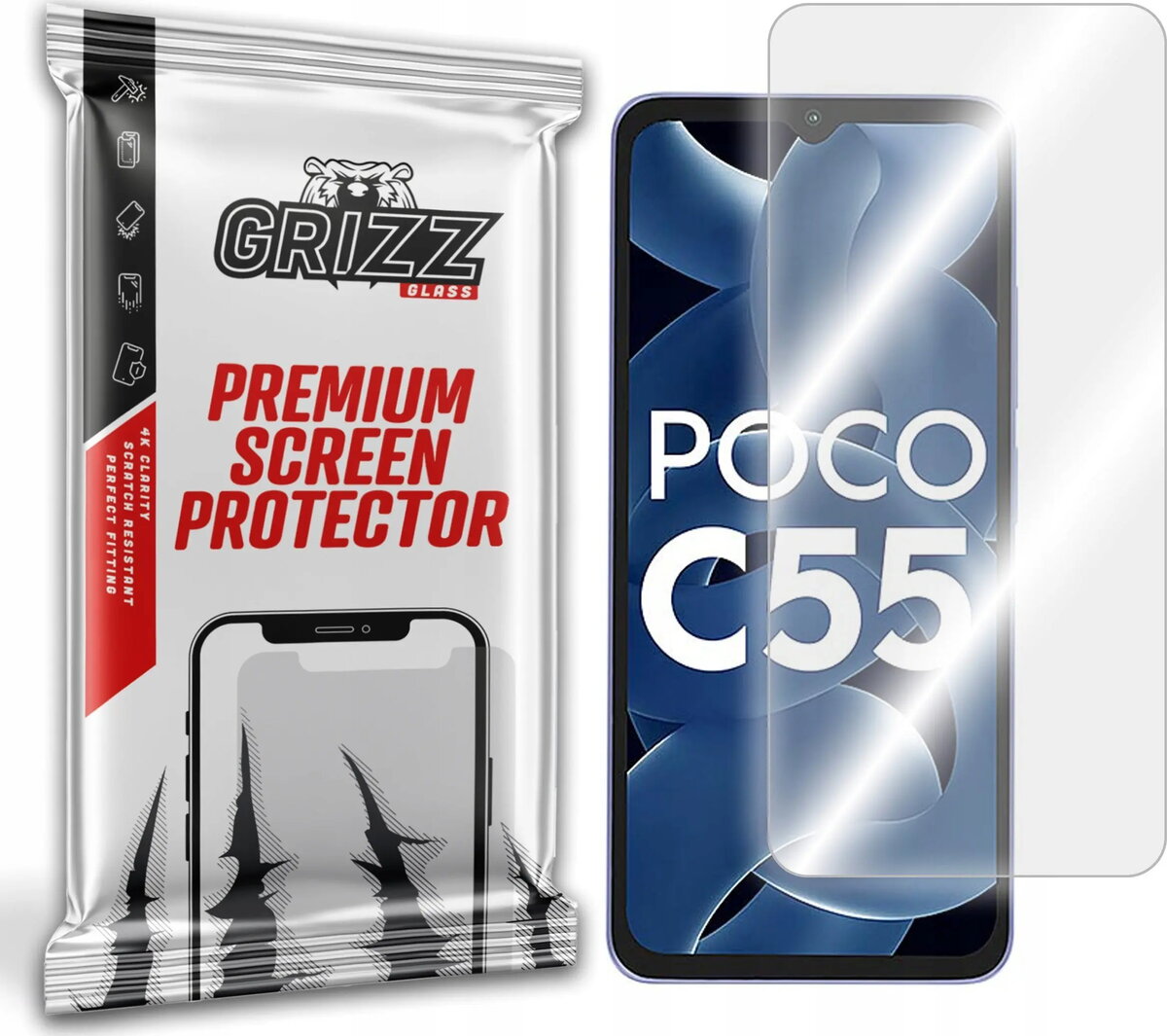 Ekrāna aizsargs GrizzGlass HybridGlass priekš Xiaomi