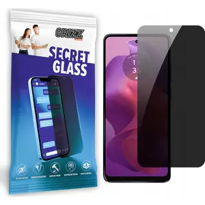 Закалённое приватное защитное стекло GrizzGlass SecretGlass для Motorola Moto G24