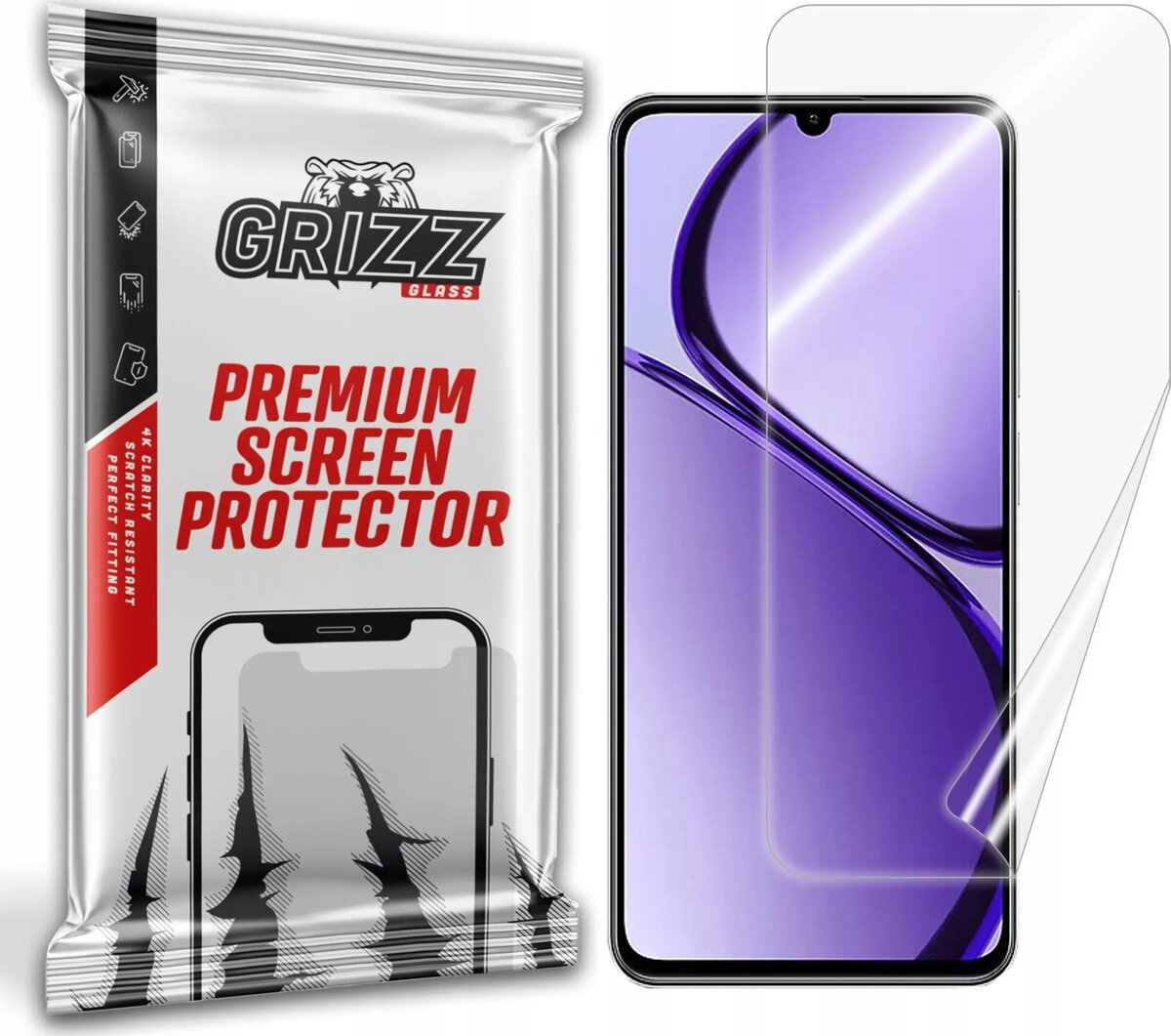 Ekrāna aizsargplēve GrizzGlass CeramicFilm priekš Realme